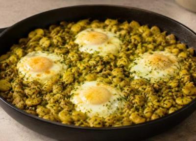 طرز تهیه باقلا وابیج گیلانی با شوید و تخم مرغ طرز تهیه باقلا وابیج گیلانی با شوید و تخم مرغ